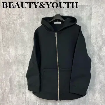 BEAUTY&YOUTH 프론트 지퍼 후디 후드티 M