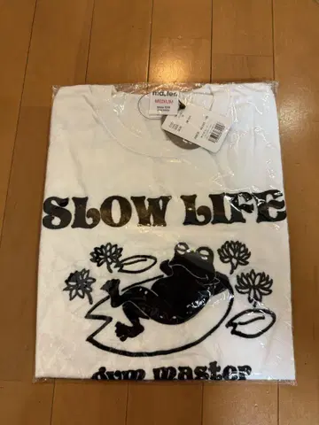 레어 SLOW LIFE 개구리 T셔츠 M 사이즈