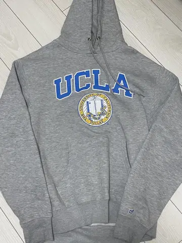 UCLA 그레이 후드 부착 후드티