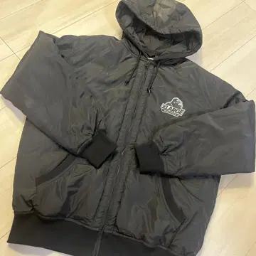 XLARGE 후드 부착 나일론 자켓 블랙