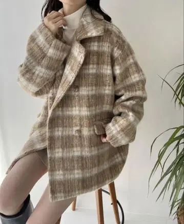 NICE CLAUP 샤기 코쿤 코트