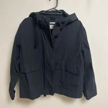 WHL 후드 부착 자켓 네이비