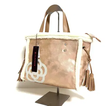 최종 가격 인하 [ 미사용 새상품 ] CLATHAS 핑크 퍼 핸드백