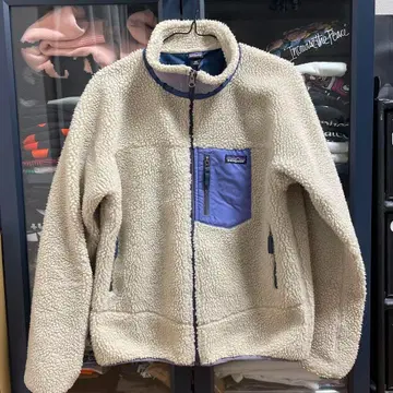 Patagonia 플리스 자켓 키즈 XXL 크림색