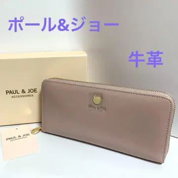 [ 새상품 ] PAUL&JOE 폴앤조, 캣 페이스 장지갑, 핑크 H