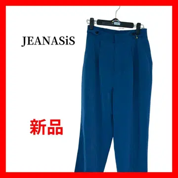 새상품 JEANASiS 테이퍼드 팬츠 블루 센터 프레스 B1985