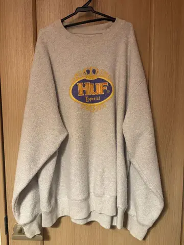 HUF 그레이 맨투맨 트레이닝복