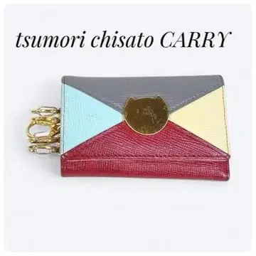 츠모리 치사토 CARRY 멀티 컬러 & 고양이 무늬! 5연 키케이스