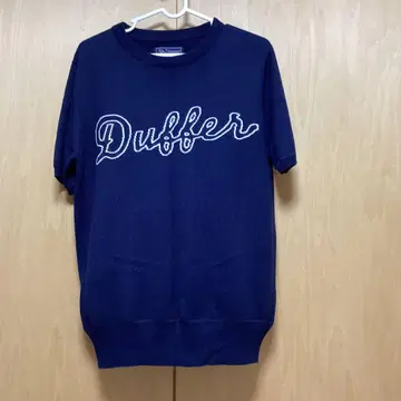 Duffer 네이비 반팔 니트
