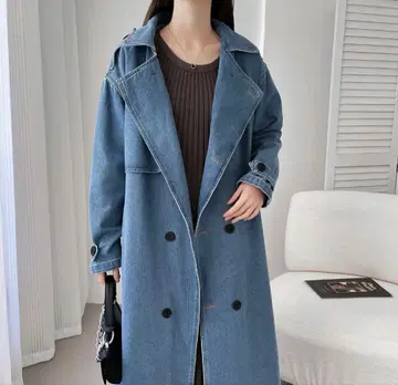 ABITOKYO 데님 트렌치코트 새상품