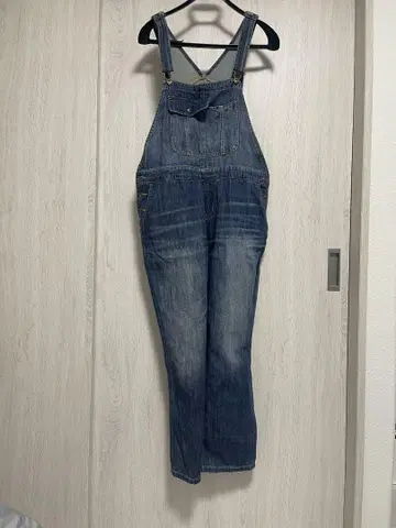 데님 블루 살로펫 오버롤