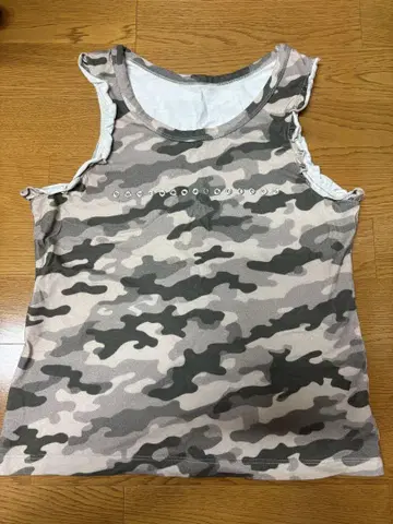 oriens 핫핏 프릴 탱크탑 카모 패턴