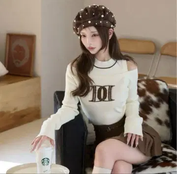 Darich 레이어드 라이크 로고 니트탑