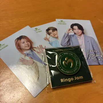 미세스 그린애플 Ringo Jam 핀 배지와 사진 카드 세트
