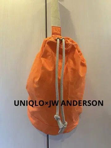 유니클로 JW ANDERSON 앤더슨 드로우 스트링 백 오렌지