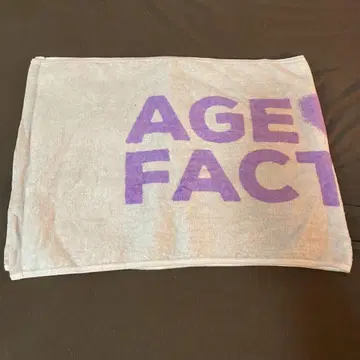 AGE FACTORY 타월 화이트 퍼플