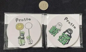 [미사용 새상품] Suica 펭귄 흡수 코스터 2종 세트