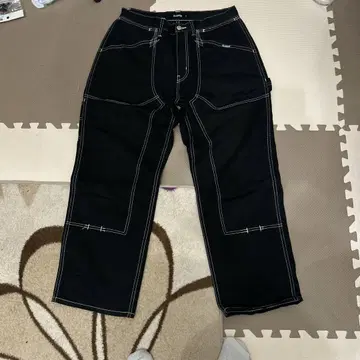 XLARGE 블랙 워크 팬츠 34
