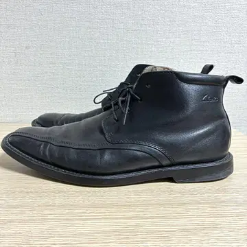 클락스 부츠 가죽 천연 가죽 블랙 25.5