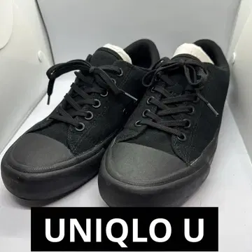 [ UNIQLO ] 스니커즈 블랙 25.5cm 심플 캐주얼