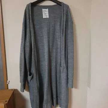 SHAREEF 그레이 롱 가디건