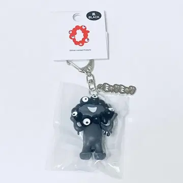 오사카 간사이 만박 택 포함 검은색 미야쿠미야쿠 입체 PVC 키홀더 블랙