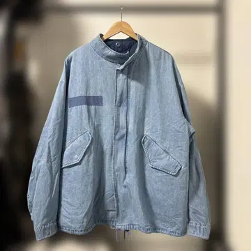 CIAOPANIC TYPY 퀼팅 M-65 숏 모즈 코트 데님