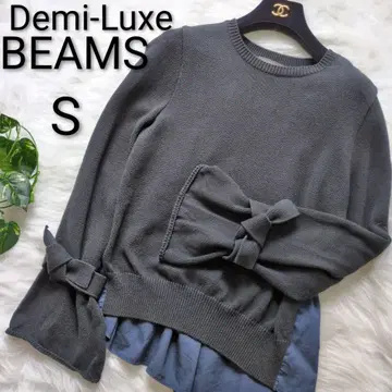 데미룩스 빔즈 절개 코튼 니트 S