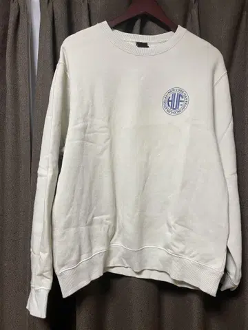 HUF 로고 프린트 트레이닝복 M 크림