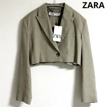 ZARA 크롭 기장 숏 자켓 그레이지 [ 미사용 ]