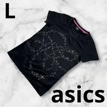 [asics] 여성용 T셔츠 L 블랙
