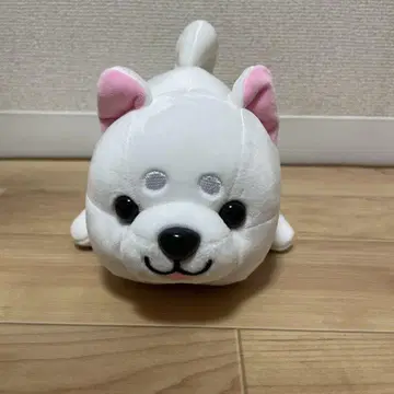 해피 마메시바 봉제 인형 복권 4등 화이트 시바