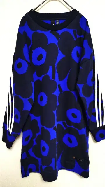 adidas Marimekko 콜라보 원피스 속기모 M 블루