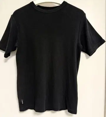 CDL TOKYO BLACK 리브 소재 코튼 T셔츠