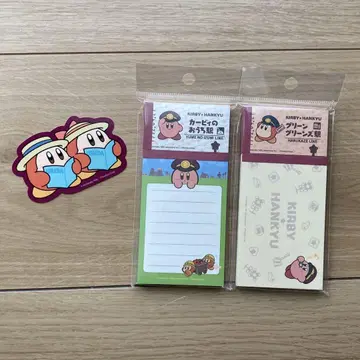 한큐 기차 커비 3종 세트 메모 스티커
