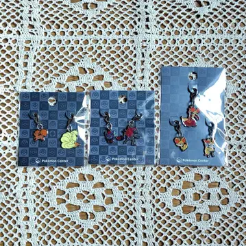 포켓몬 여우 모티브 포켓몬 메탈 참 3종 세트