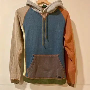 A HOPE HEMP 멀티 컬러 패치워크 후드티 헴프 코튼
