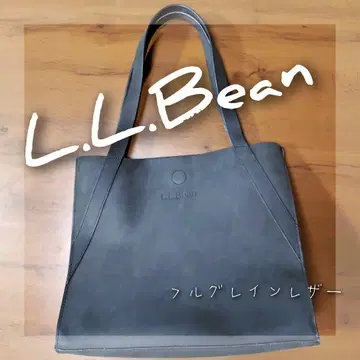 L.L.Bean 가죽 풀그레인 토트백 남녀 미디엄