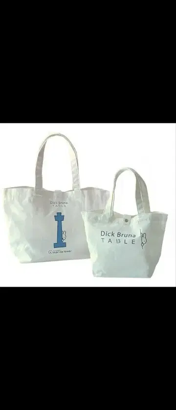 요코하마 마린타워 x Dick Bruna TABLE 콜라보 토트 M