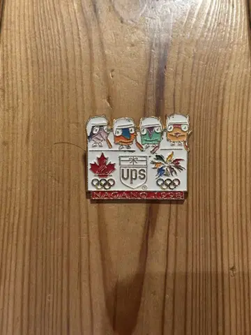 UPS 나가노 올림픽 핀 배지 1998