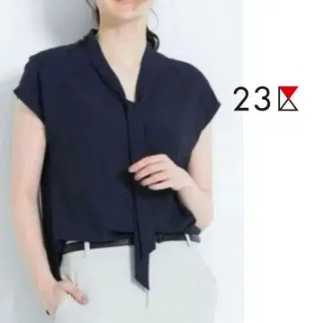 23구 [세탁 가능] 보타이 조젯 블라우스