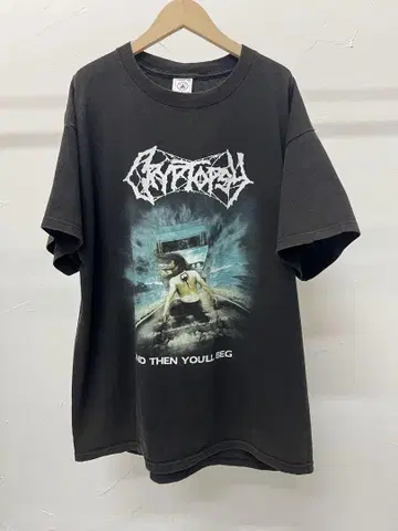 cryptopsy 블랙 T셔츠 L 사이즈