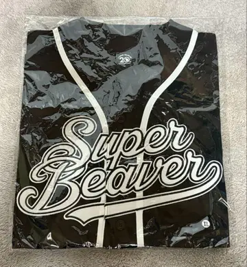 SUPER BEAVER 베이스볼 셔츠 블랙 XL