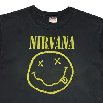 레어 초기 90's NIRVANA Smile 티셔츠 오리지널 당시 제품
