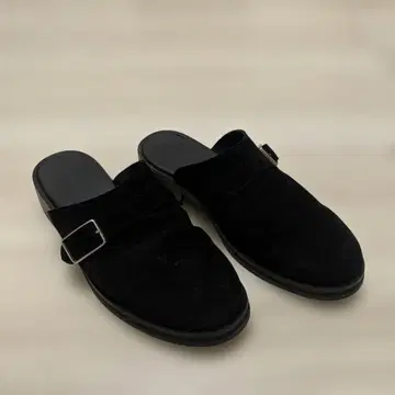 빔즈 블랙 스웨이드 백 오픈 샌들