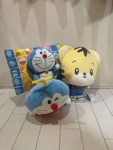 도라에몽 호비(시마지로) 시마코로 봉제 인형 쿠션 세트 3개