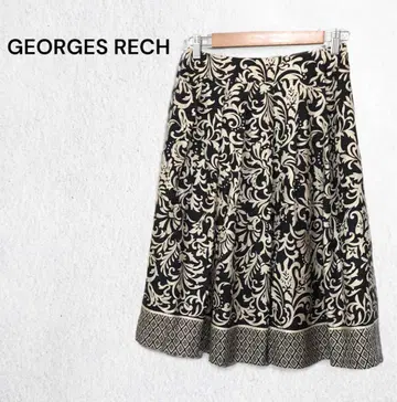 조르주 레슈 GEORGES RECH 플레어 스커트 미디 기장 무릎 기장