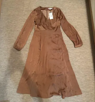 MOUSSY 브라운 롱 드레스