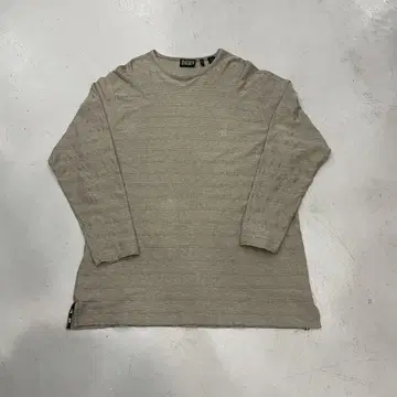 [ 빈티지 ] DKNY 베이지 보더 긴팔 티셔츠 XL