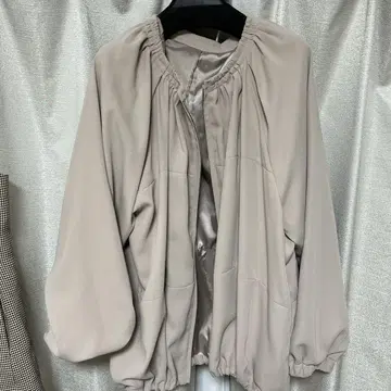 베이지 벌룬 슬리브 자켓 M
